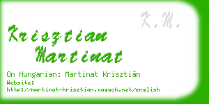 krisztian martinat business card